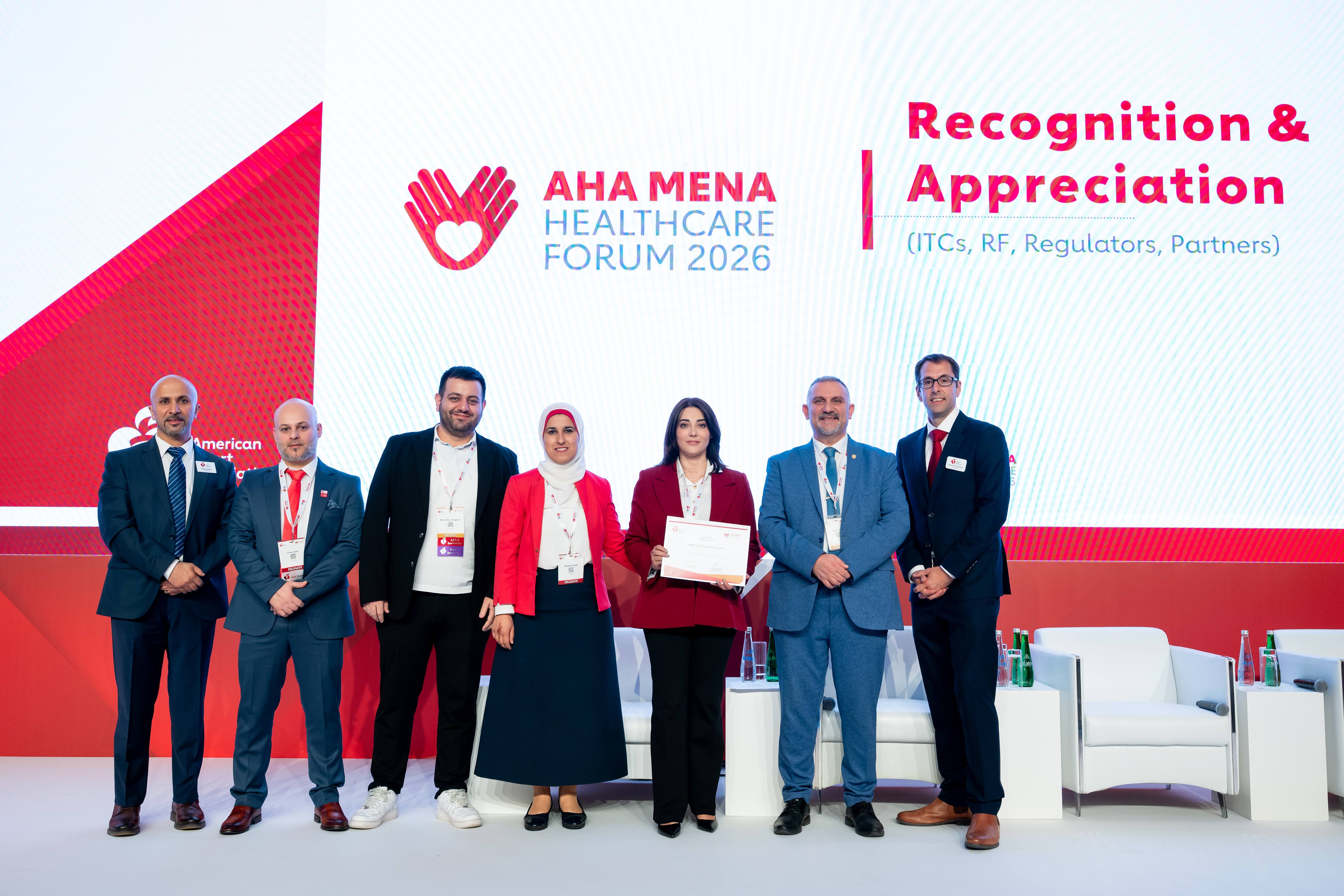 Certificates of Appreciation from the American Heart Association